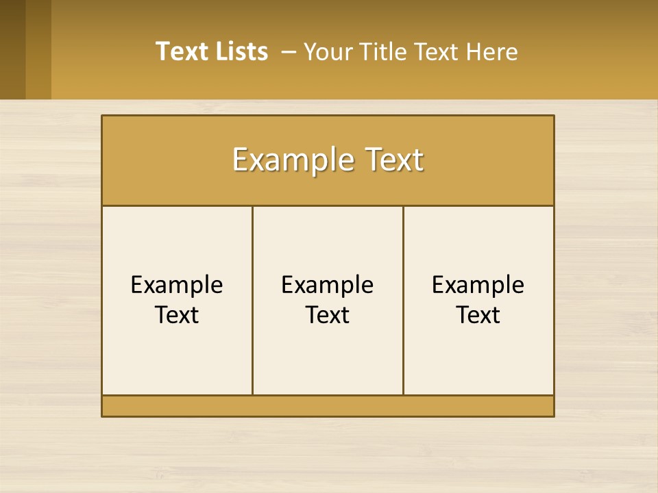 A Wooden Table With A Business Card On It PowerPoint Template