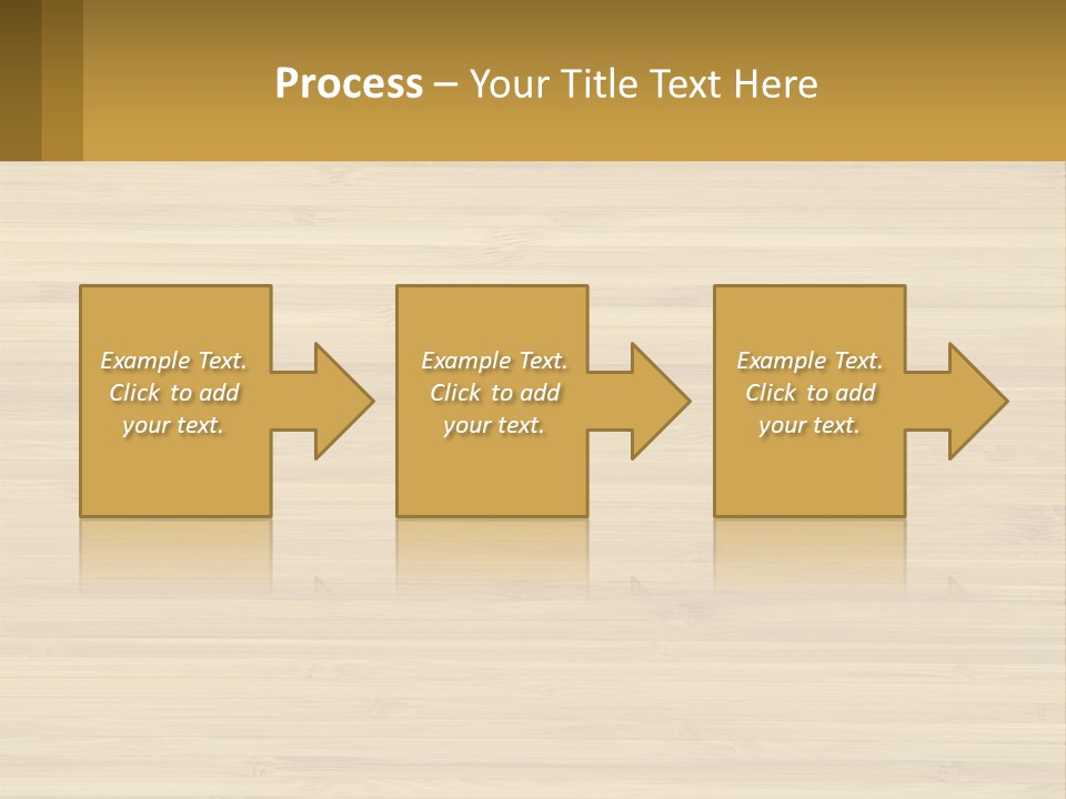 A Wooden Table With A Business Card On It PowerPoint Template