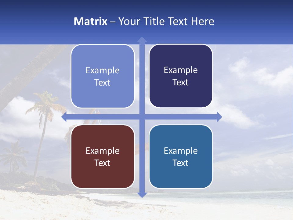 A Woman Swinging On A Rope On The Beach PowerPoint Template