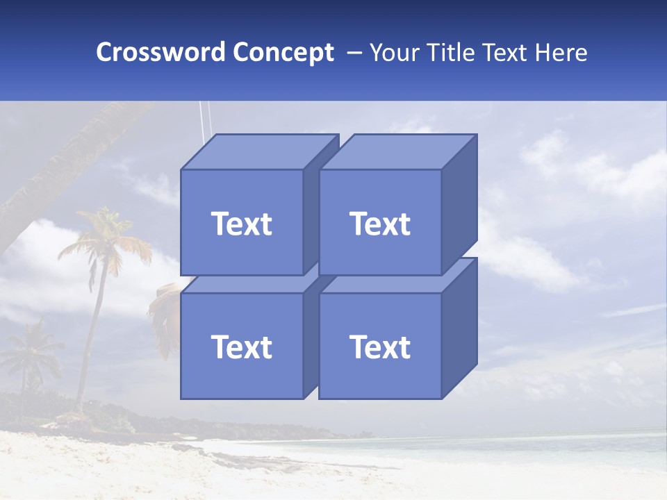 A Woman Swinging On A Rope On The Beach PowerPoint Template