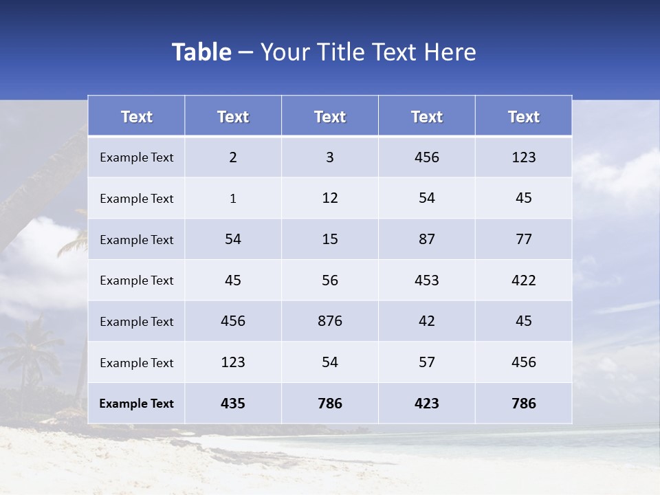 A Woman Swinging On A Rope On The Beach PowerPoint Template