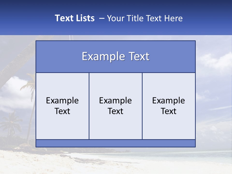 A Woman Swinging On A Rope On The Beach PowerPoint Template