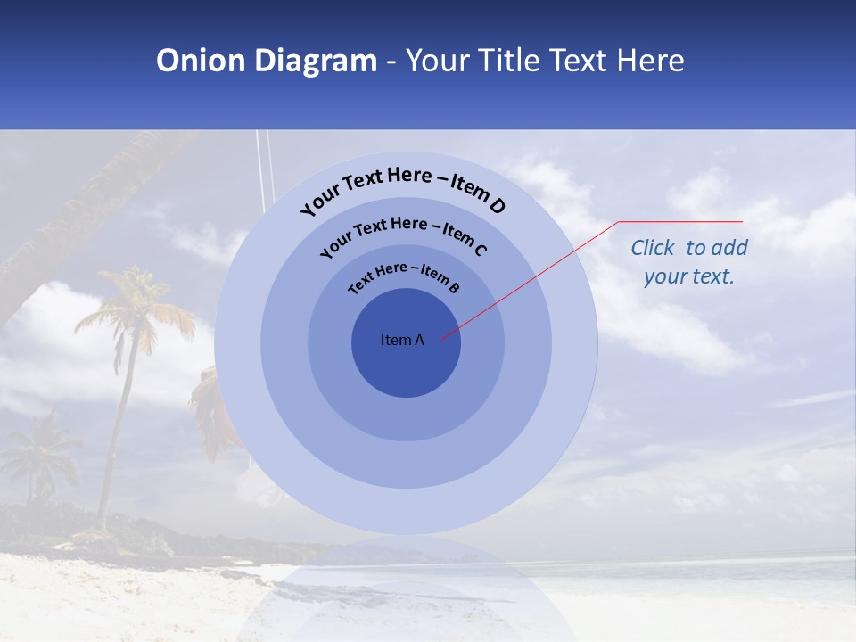 A Woman Swinging On A Rope On The Beach PowerPoint Template