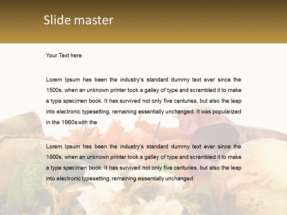 Leaves Scraps Ecology PowerPoint Template
