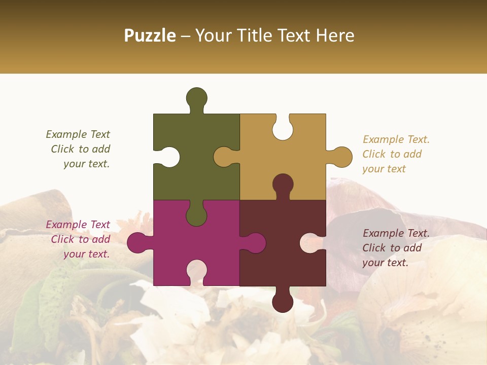 Leaves Scraps Ecology PowerPoint Template