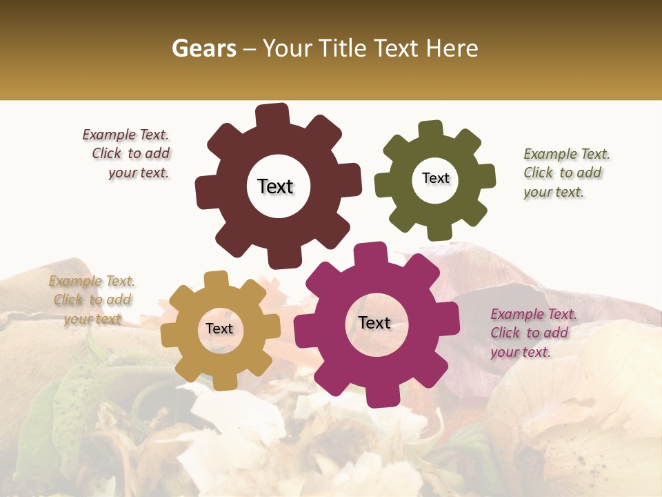 Leaves Scraps Ecology PowerPoint Template