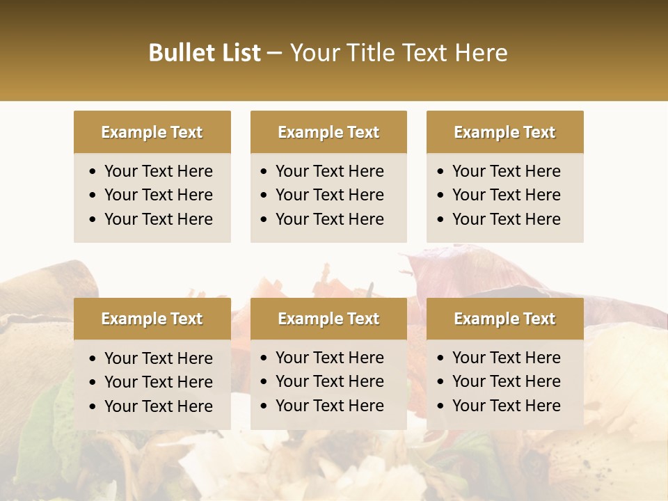 Leaves Scraps Ecology PowerPoint Template