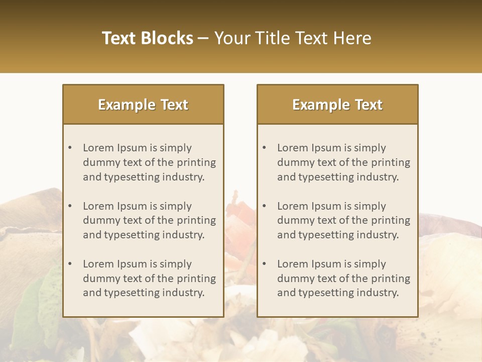 Leaves Scraps Ecology PowerPoint Template