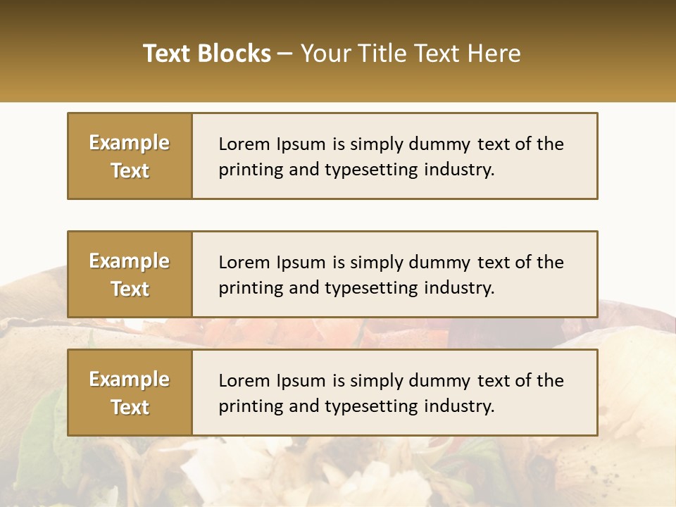 Leaves Scraps Ecology PowerPoint Template