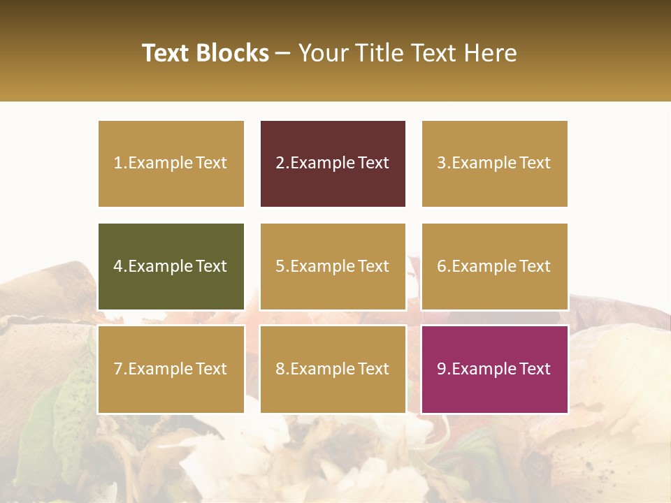 Leaves Scraps Ecology PowerPoint Template