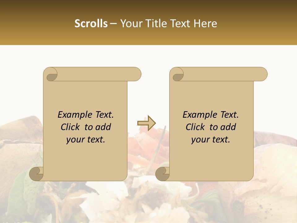 Leaves Scraps Ecology PowerPoint Template