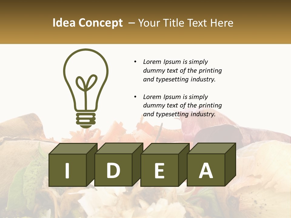 Leaves Scraps Ecology PowerPoint Template