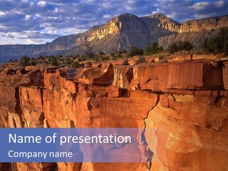 Rocks Boulder Landscape PowerPoint Template