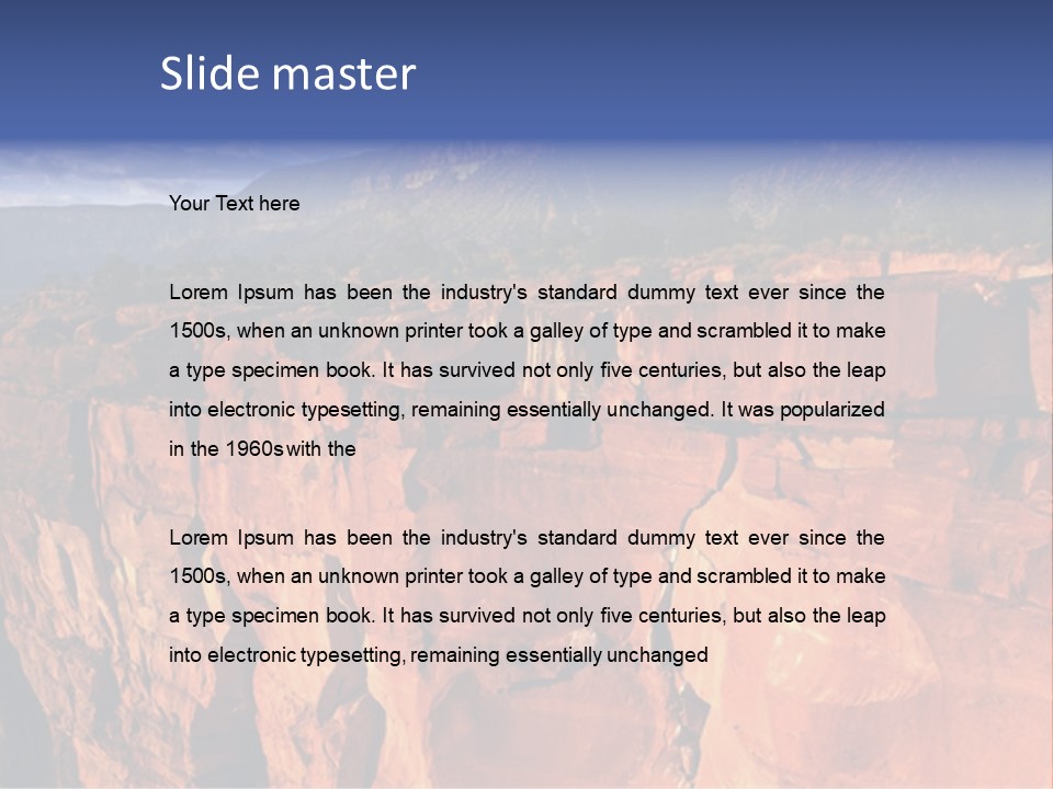 Rocks Boulder Landscape PowerPoint Template