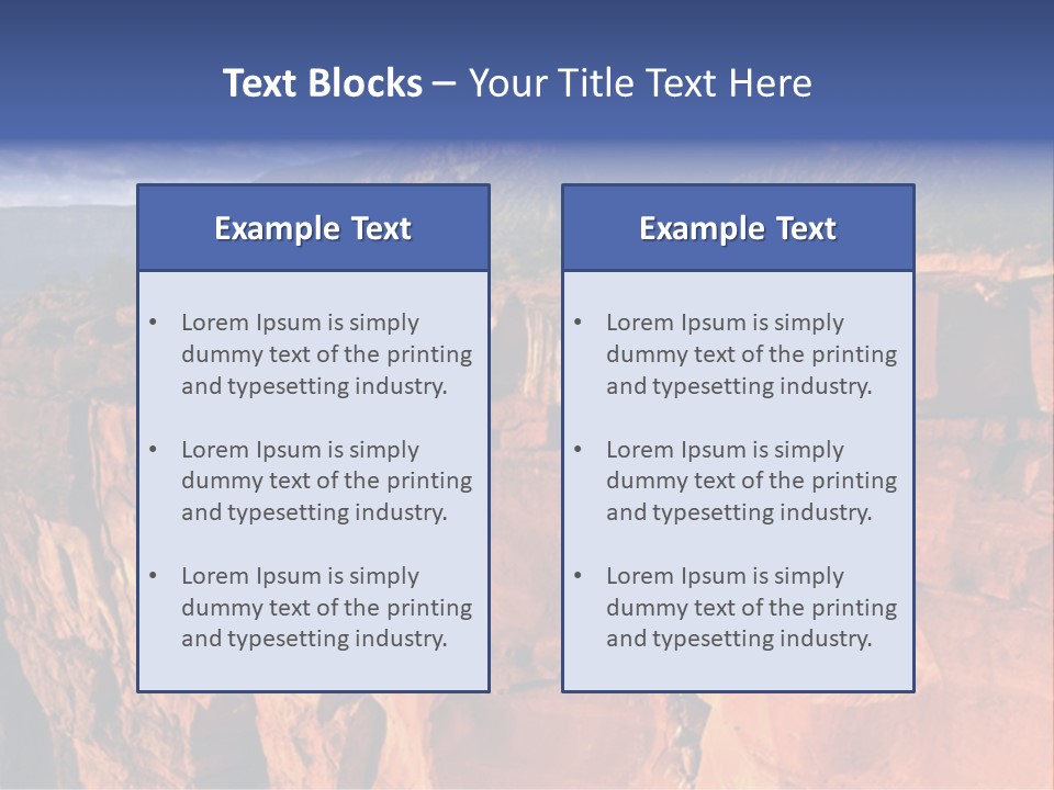 Rocks Boulder Landscape PowerPoint Template