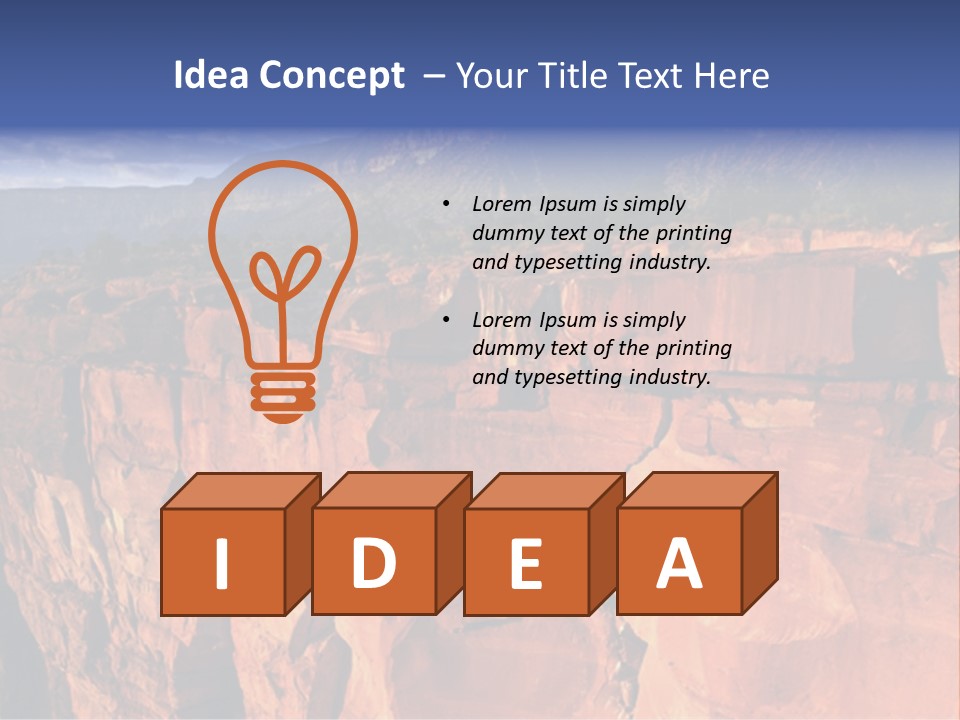 Rocks Boulder Landscape PowerPoint Template