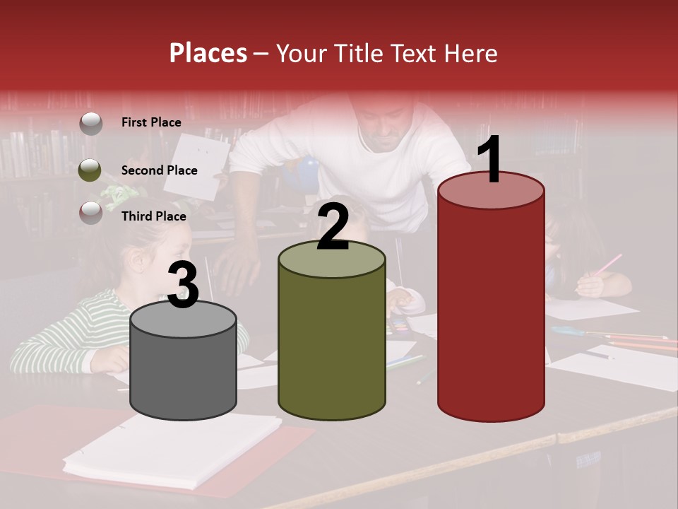 Pupil Paper Cut PowerPoint Template