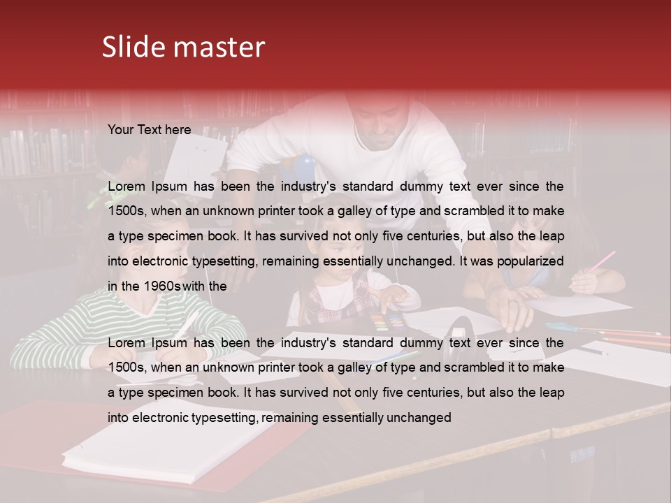 Pupil Paper Cut PowerPoint Template