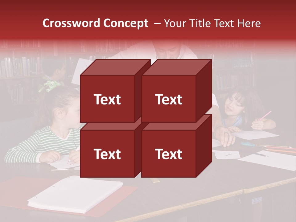 Pupil Paper Cut PowerPoint Template