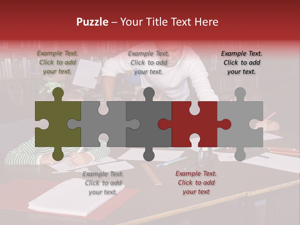 Pupil Paper Cut PowerPoint Template