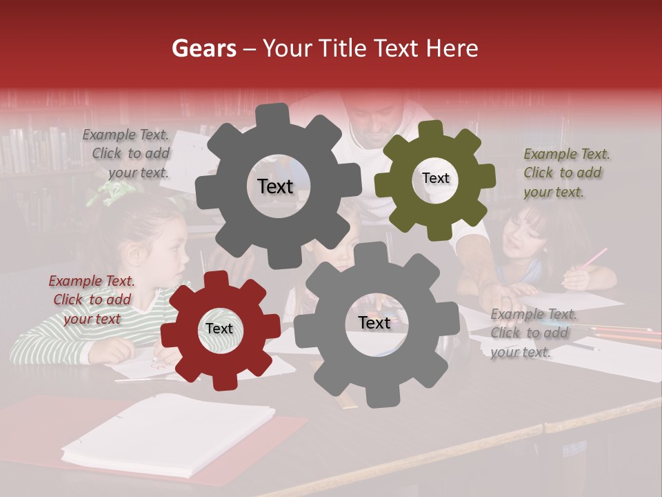 Pupil Paper Cut PowerPoint Template