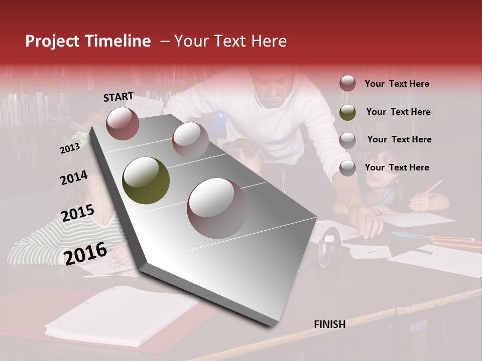 Pupil Paper Cut PowerPoint Template