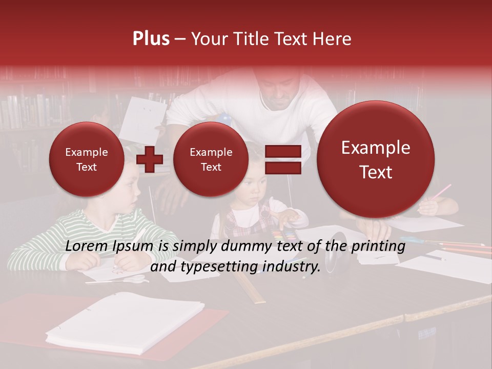 Pupil Paper Cut PowerPoint Template