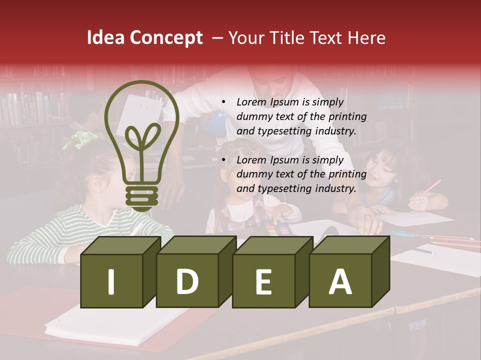 Pupil Paper Cut PowerPoint Template