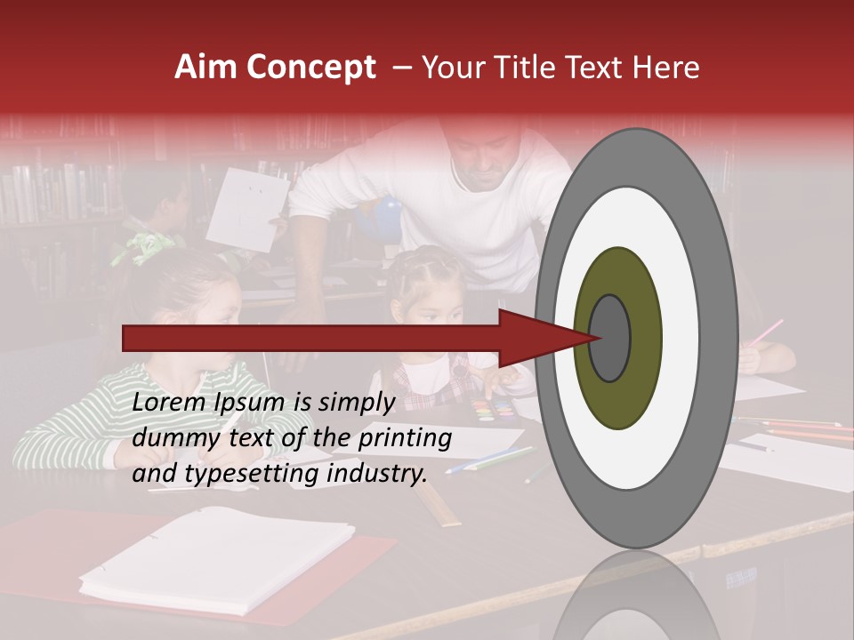 Pupil Paper Cut PowerPoint Template