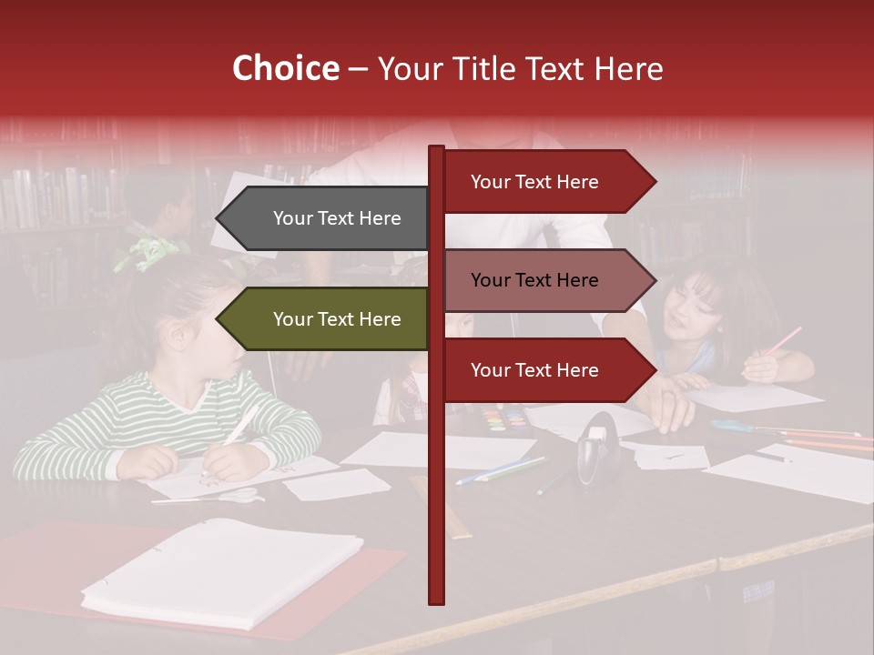 Pupil Paper Cut PowerPoint Template