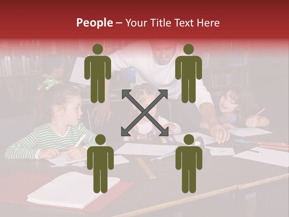 Pupil Paper Cut PowerPoint Template