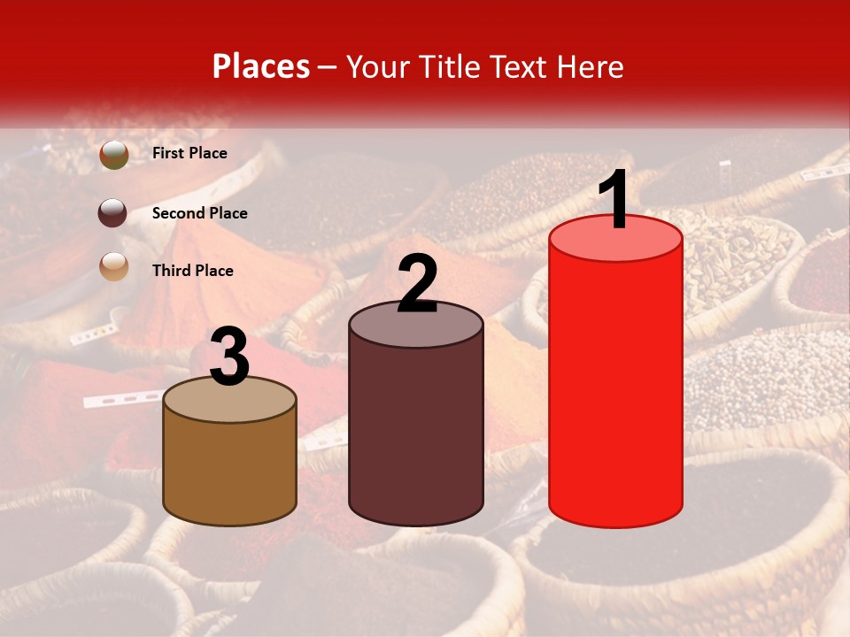 Aromatic Saffron Bazaar PowerPoint Template