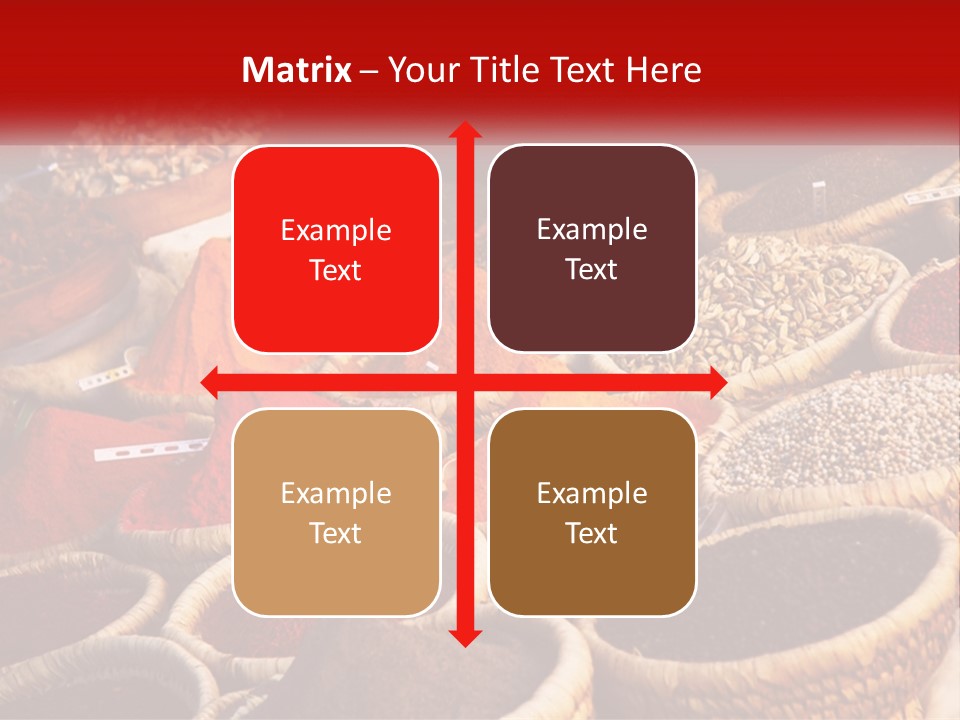 Aromatic Saffron Bazaar PowerPoint Template