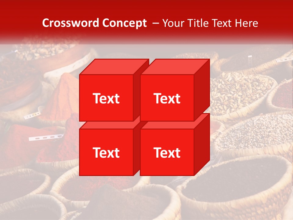 Aromatic Saffron Bazaar PowerPoint Template