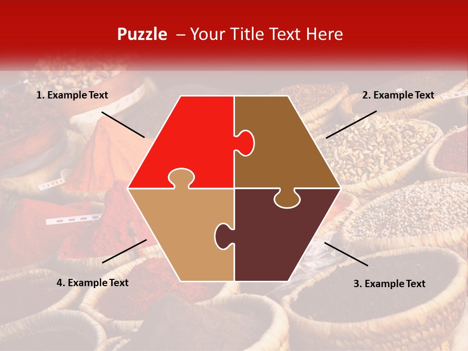 Aromatic Saffron Bazaar PowerPoint Template