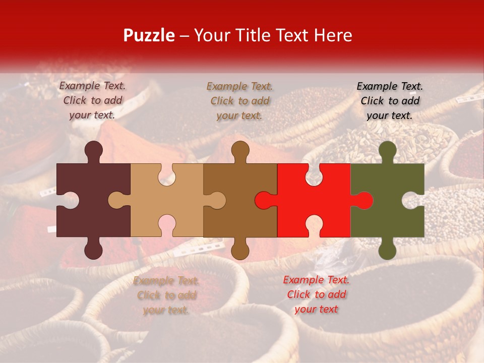 Aromatic Saffron Bazaar PowerPoint Template