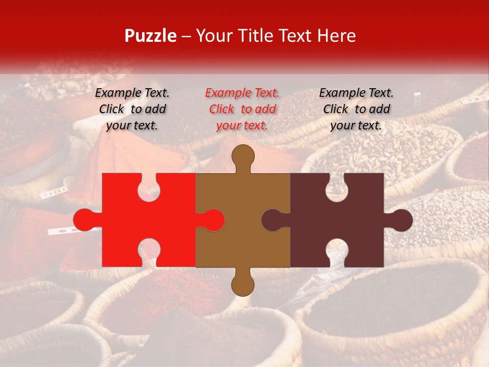 Aromatic Saffron Bazaar PowerPoint Template