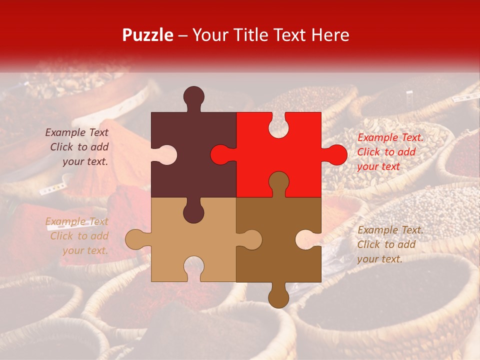 Aromatic Saffron Bazaar PowerPoint Template