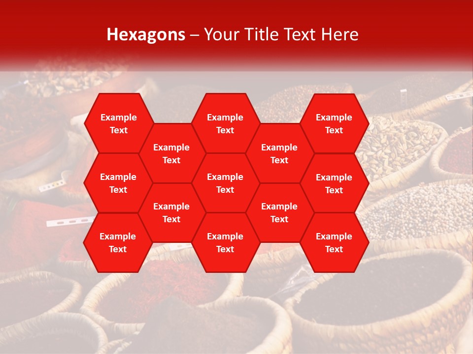 Aromatic Saffron Bazaar PowerPoint Template