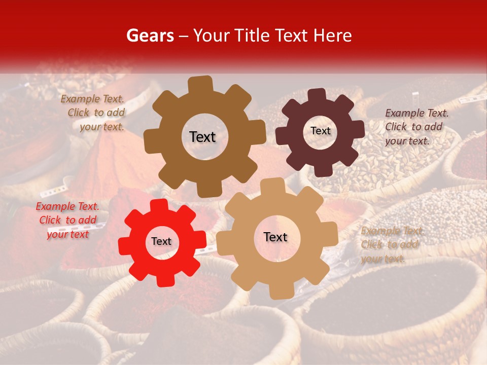 Aromatic Saffron Bazaar PowerPoint Template