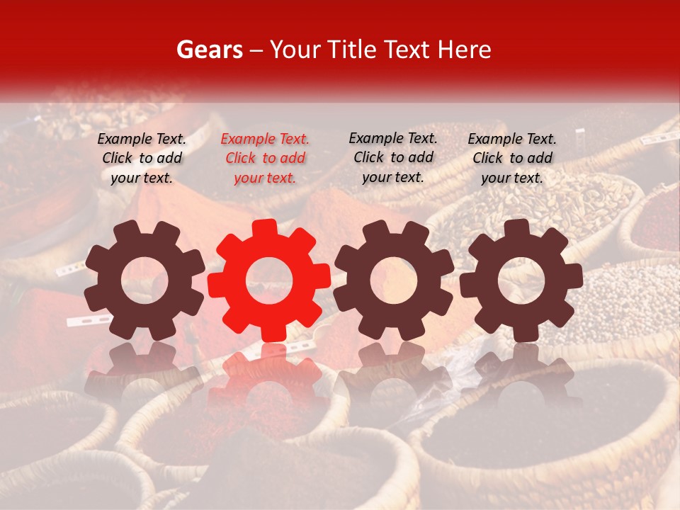 Aromatic Saffron Bazaar PowerPoint Template