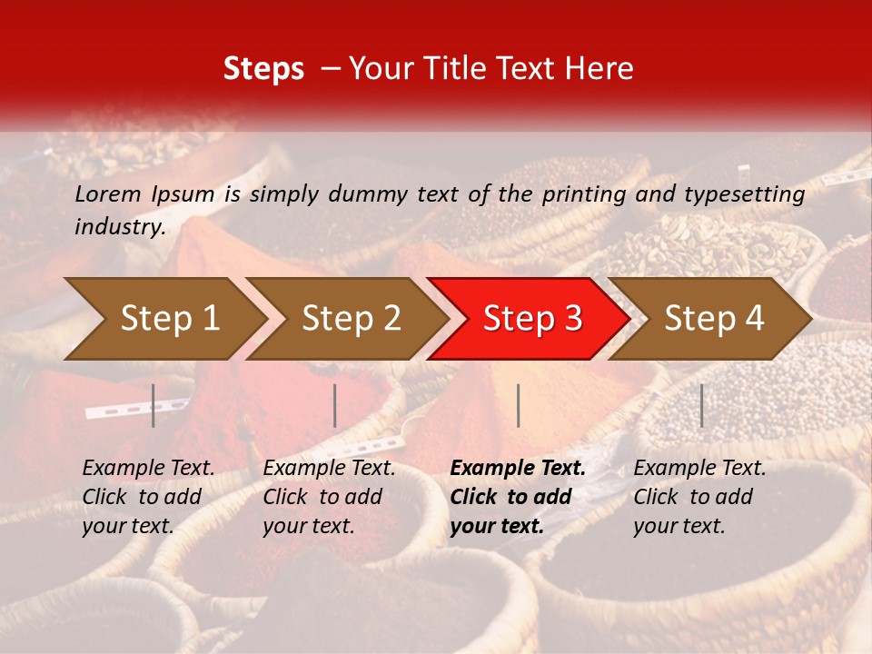 Aromatic Saffron Bazaar PowerPoint Template