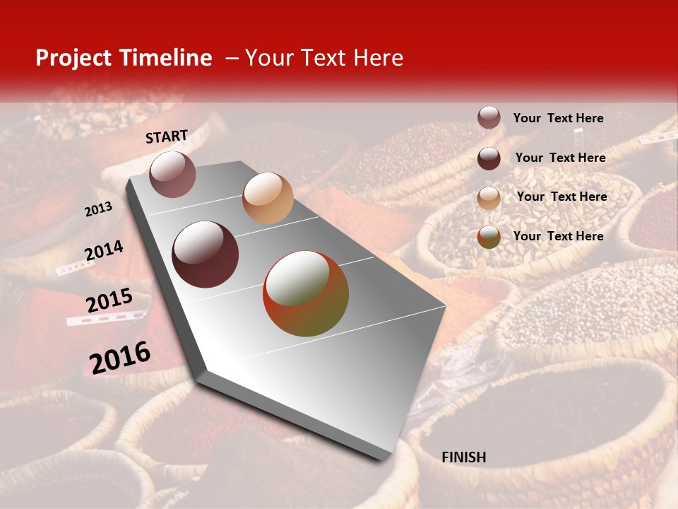 Aromatic Saffron Bazaar PowerPoint Template