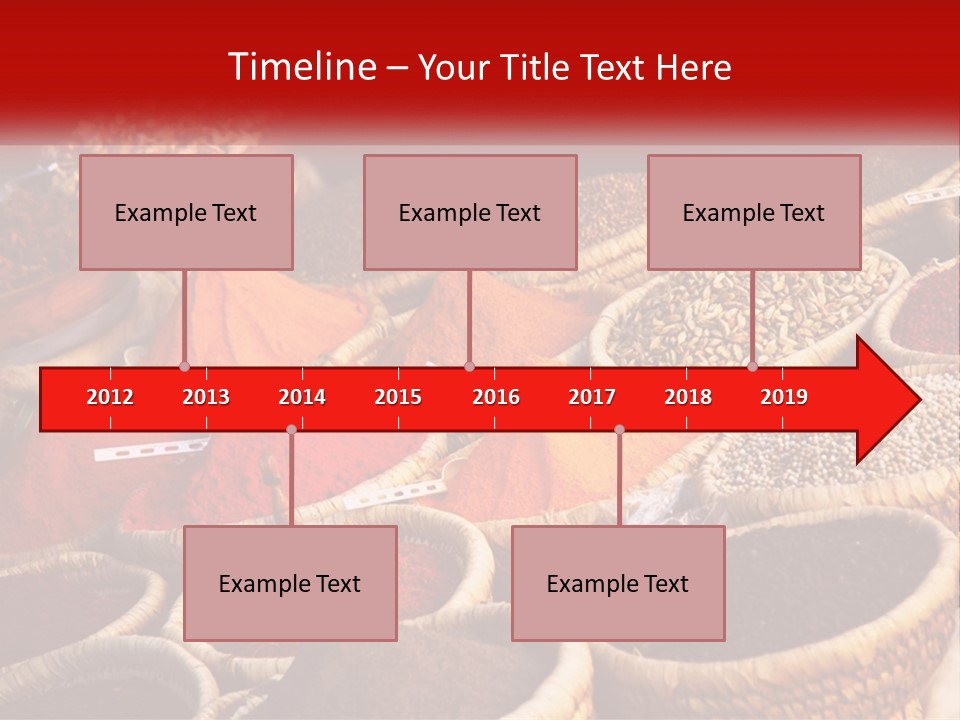 Aromatic Saffron Bazaar PowerPoint Template
