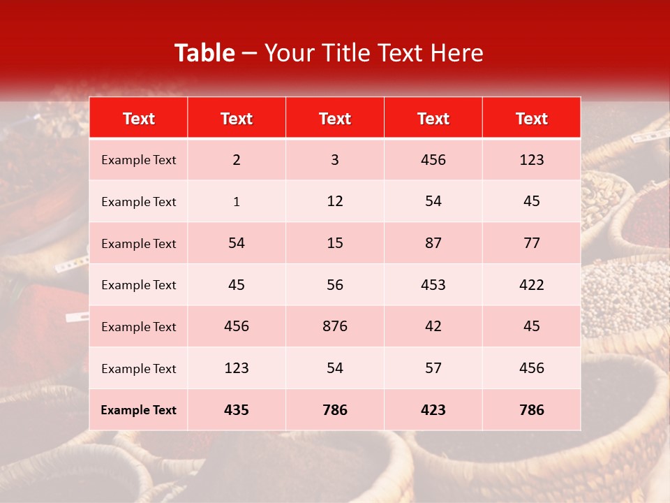 Aromatic Saffron Bazaar PowerPoint Template