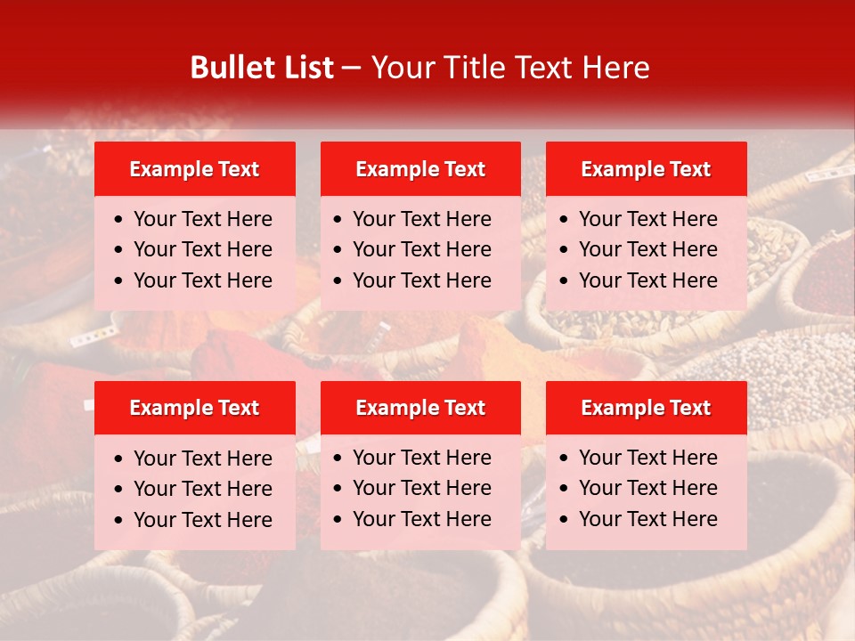 Aromatic Saffron Bazaar PowerPoint Template