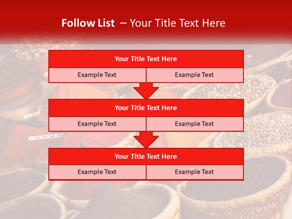 Aromatic Saffron Bazaar PowerPoint Template