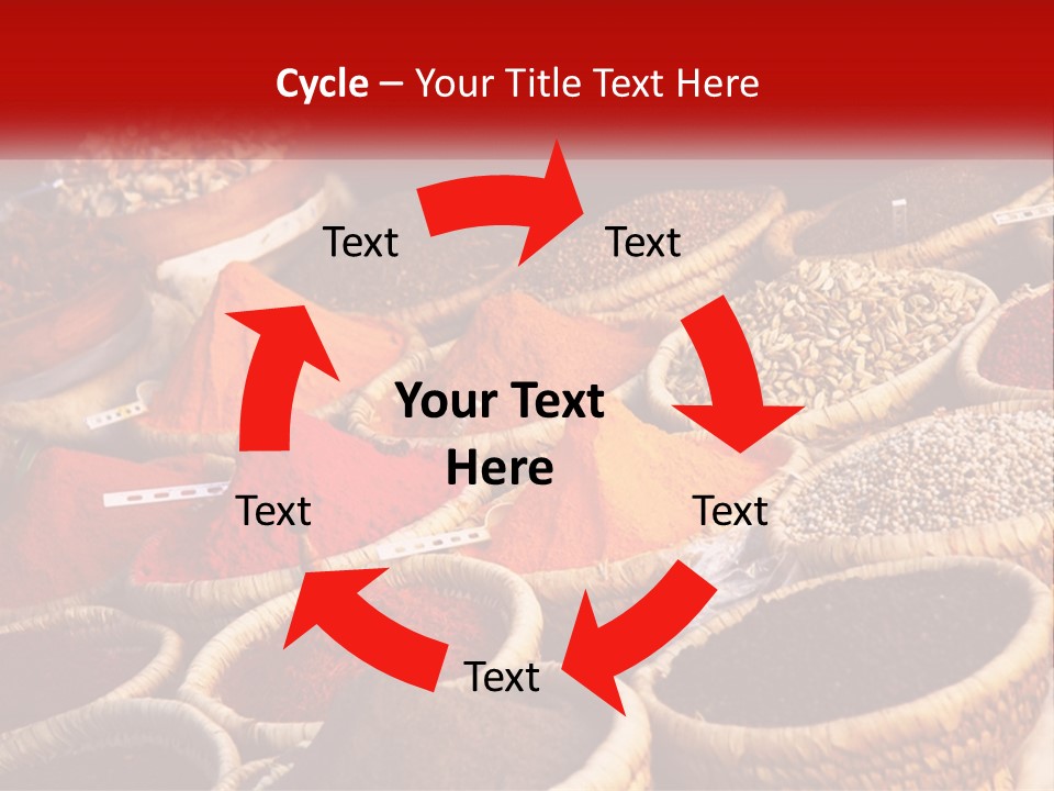 Aromatic Saffron Bazaar PowerPoint Template