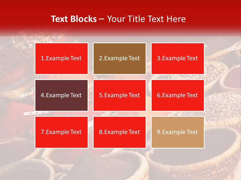 Aromatic Saffron Bazaar PowerPoint Template