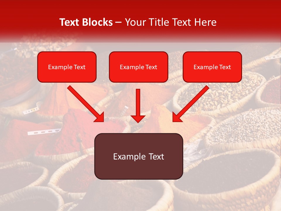 Aromatic Saffron Bazaar PowerPoint Template